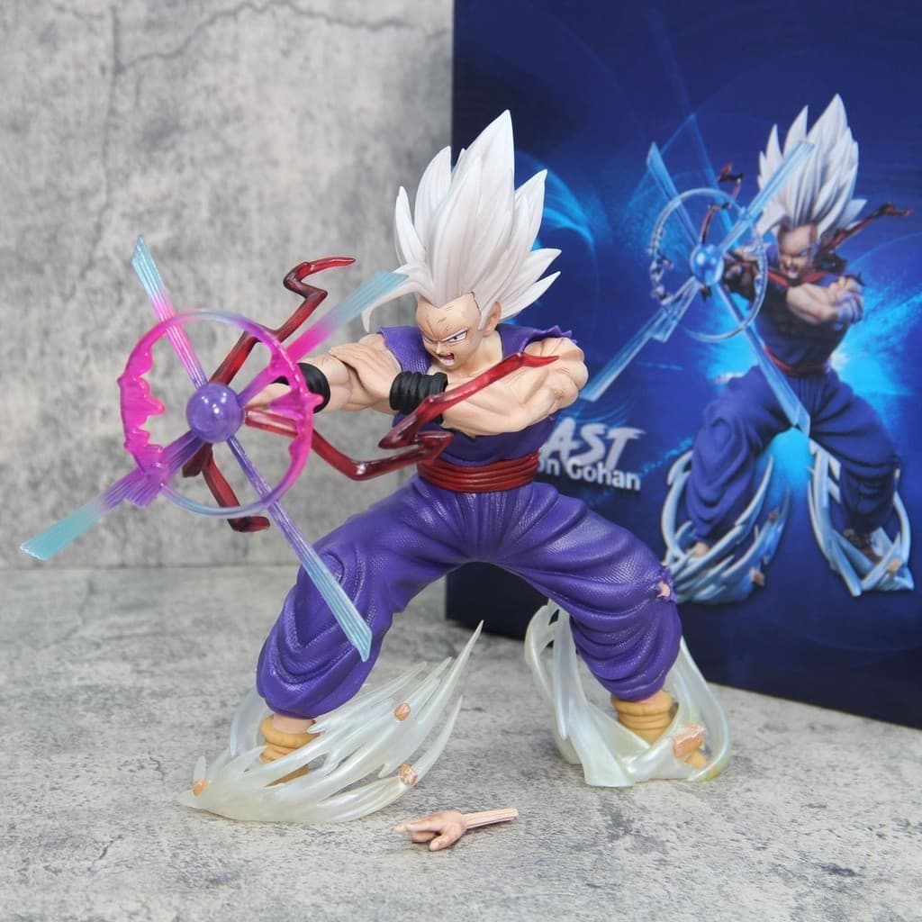 Estoque pronto Dragon Ball Super Grumpy Cat Beast Gohan Magic Guang Killing Cannon Figura Anime Filme Modelo Enfeites