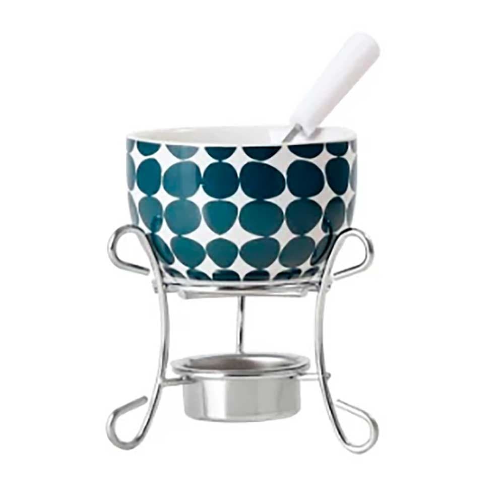 Aparelho Fondue Individual em Ceramica 3 Peças 9.5x11cm
