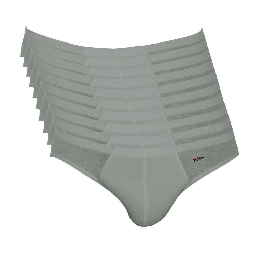 Kit Com 10 Cuecas Zorba Slip Algodão 791