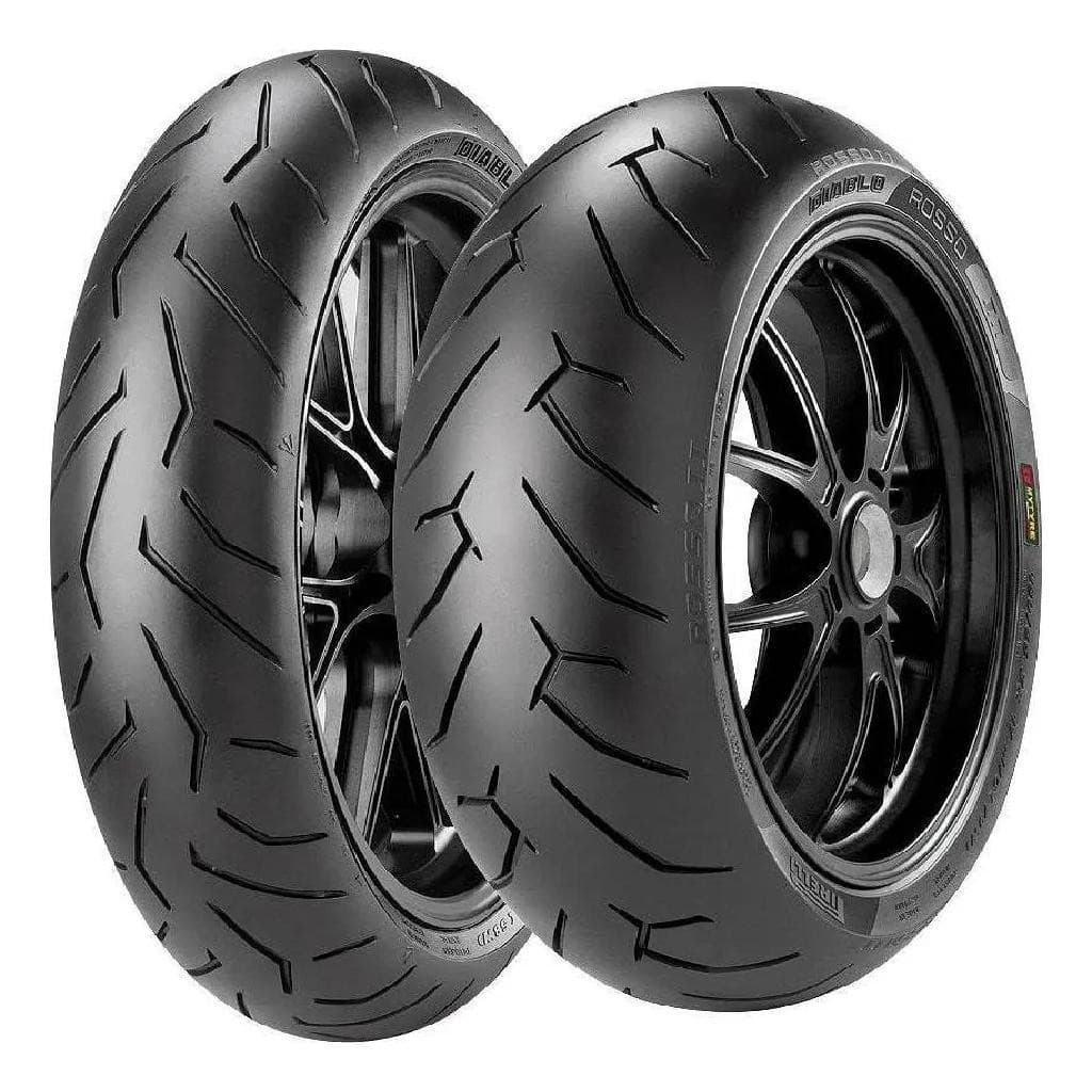 Par de Pneu 140/70-17 E 110/70-17 Diablo Rosso 2 Cb300 Twister