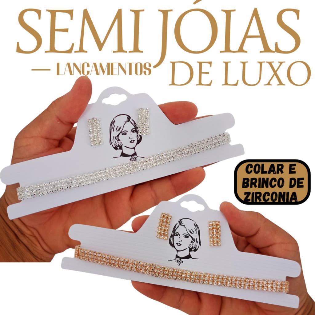 Nova Gargantilha Com Brincos Choker Para Mulheres Elegantes! Disponível Em Prata E Dourado!
