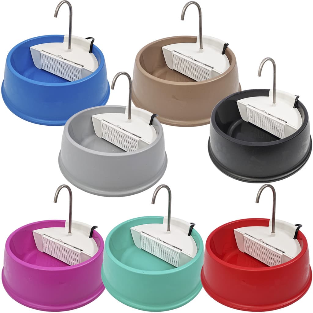 Fonte Bebedouro Bivolt Modelo Joy 1,5 Litros Cachorro Gato Pet Filtro Plástico Furacão Pet