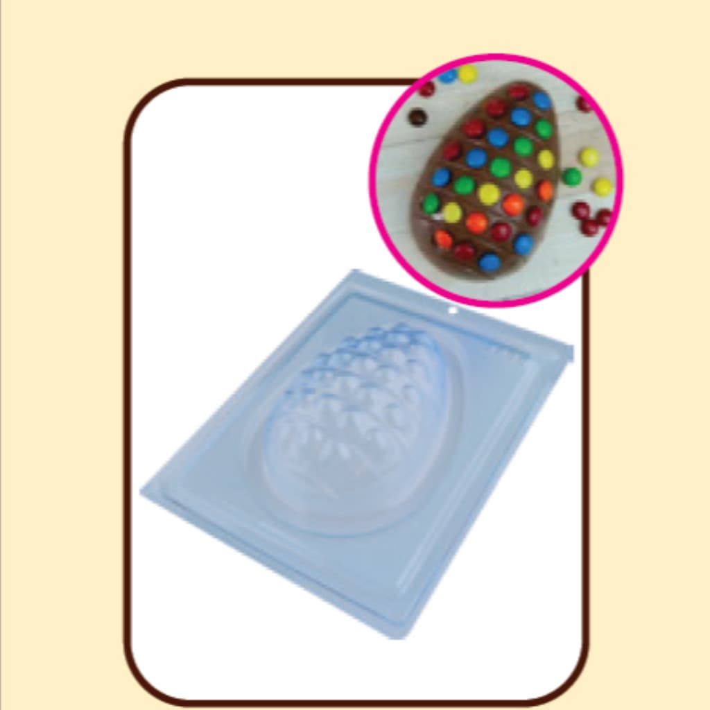 Forma com Silicone 3 partes para Chocolate Ovo de Páscoa 350 g Pop It - Forma para chocolate - Forma ovo de Páscoa