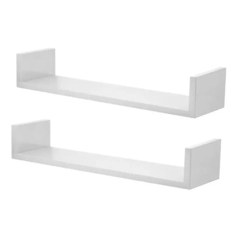 Promoção 2 Prateleira Nichos U 30x20 Mdf 15mm Branco