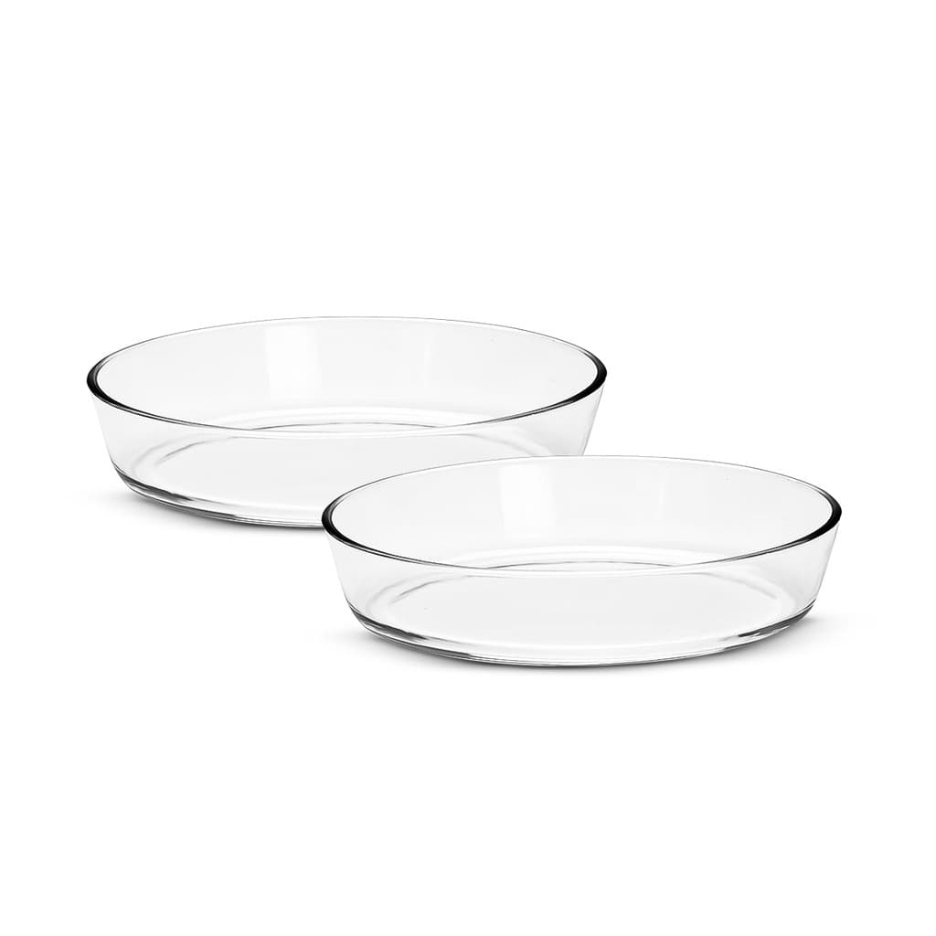 2 Travessas Assadeira vidro oval 1,5L refratário forno freezer marinex temperado Lasanheira