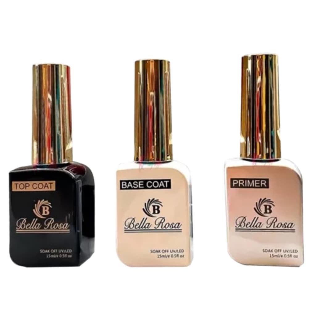 Preparadores BELLA ROSA Top Coat Selante Base Coat Primer 15ml NH