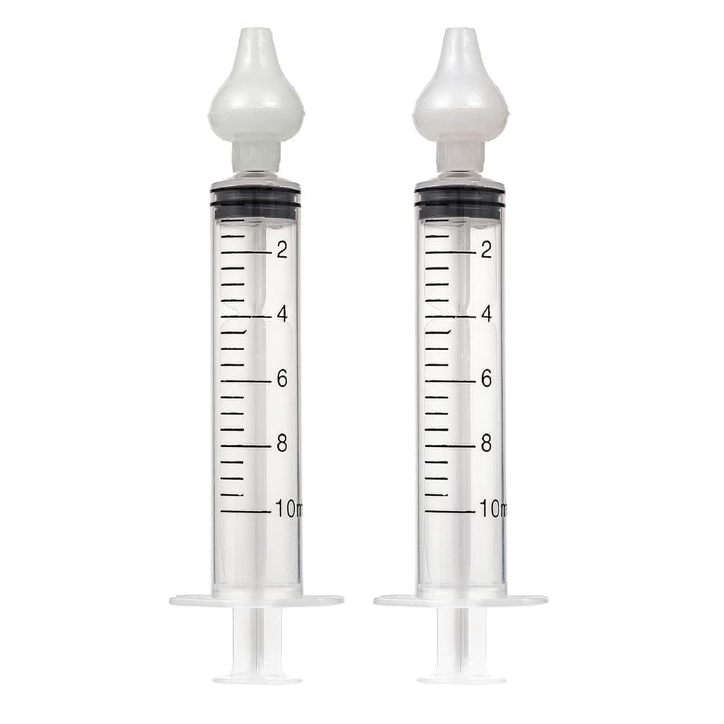 Kit 2 Seringas Lavagem Higienização Nasal Bico Silicone Buba + MIMO