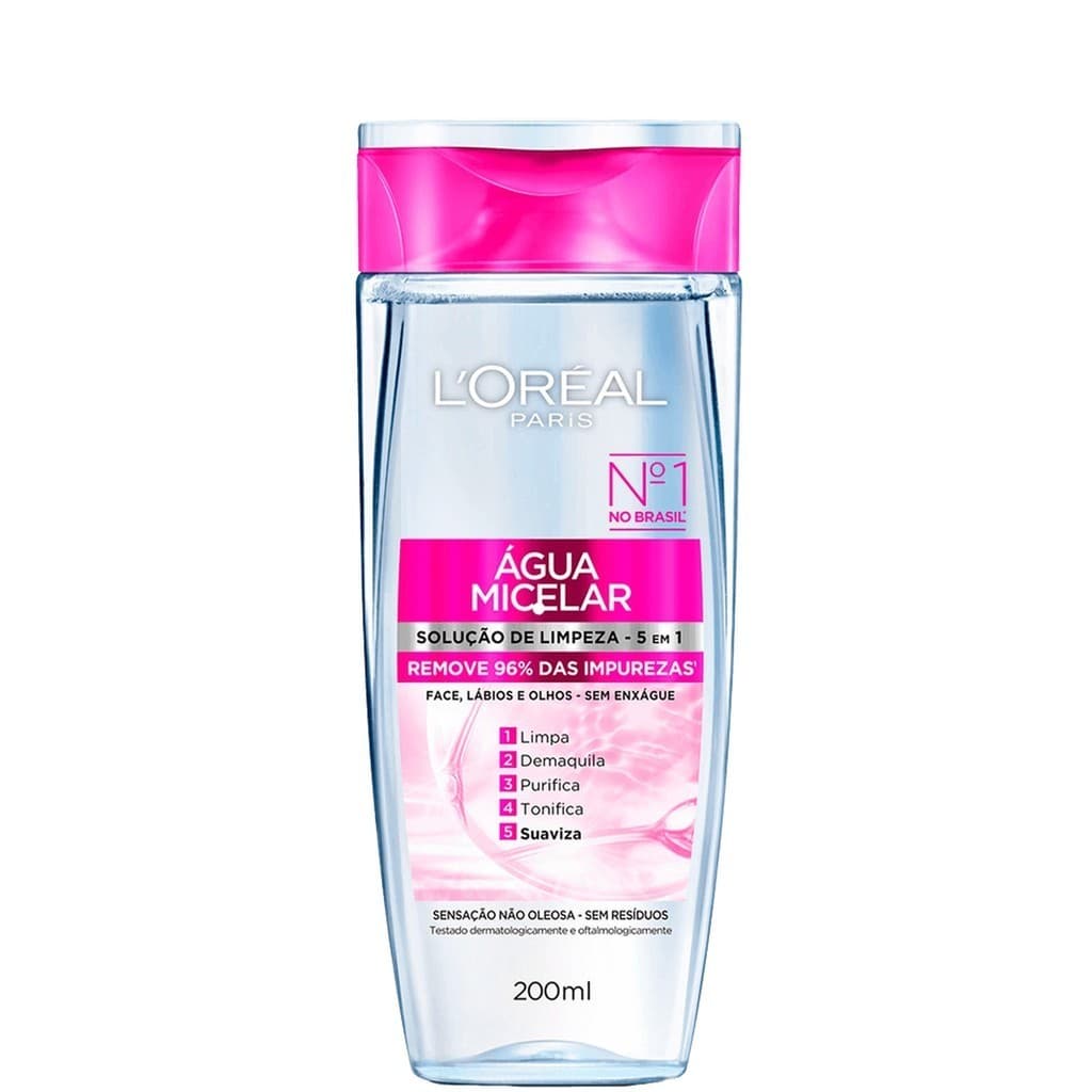 L'Oréal Paris Água Micelar 200ml Solução de Limpeza 5 em 1