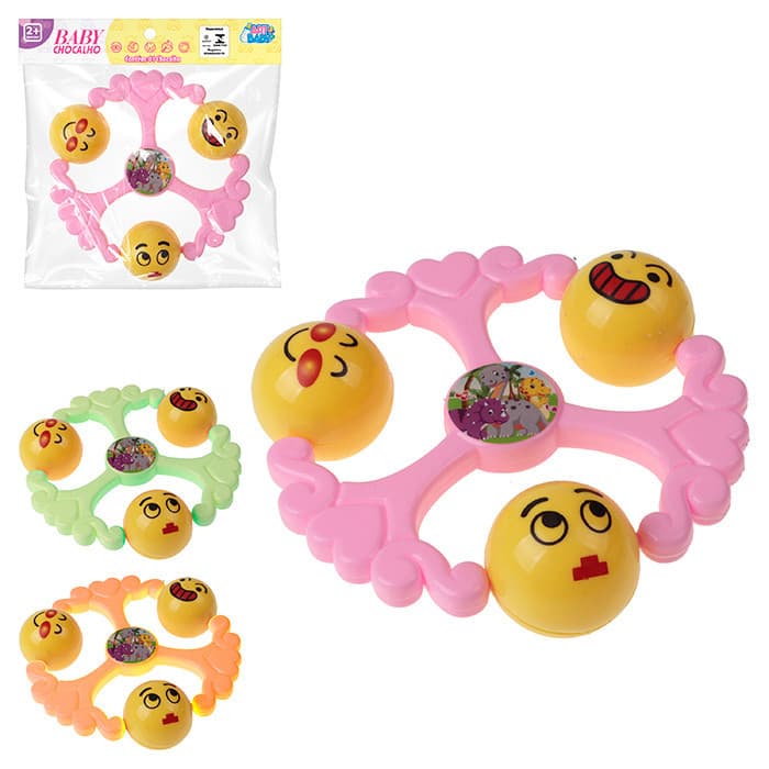 Chocalho de  Pandeiro Infantil - ZB965 - Cores Sortidas 100% garantido