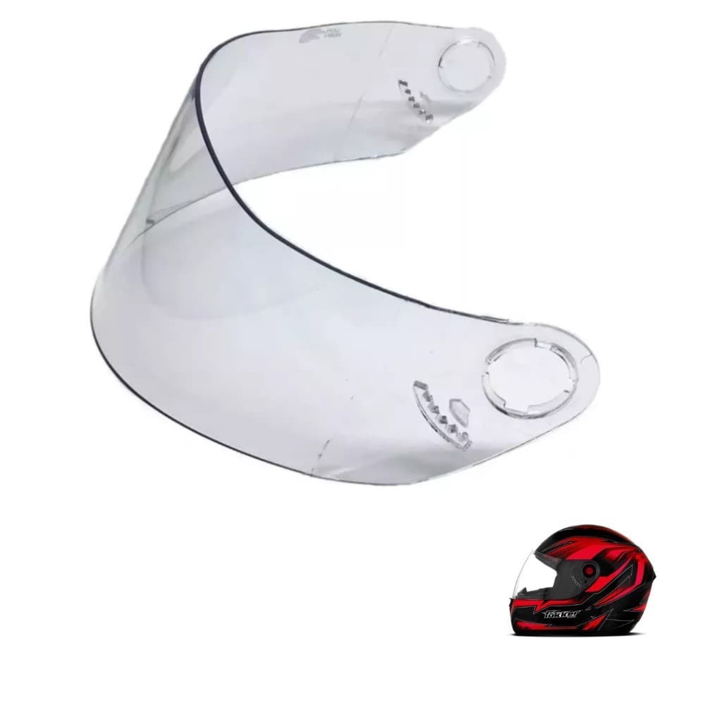 Viseira Capacete Mixs Mx5 / Fokker Cristal 2.2mm Polivisor