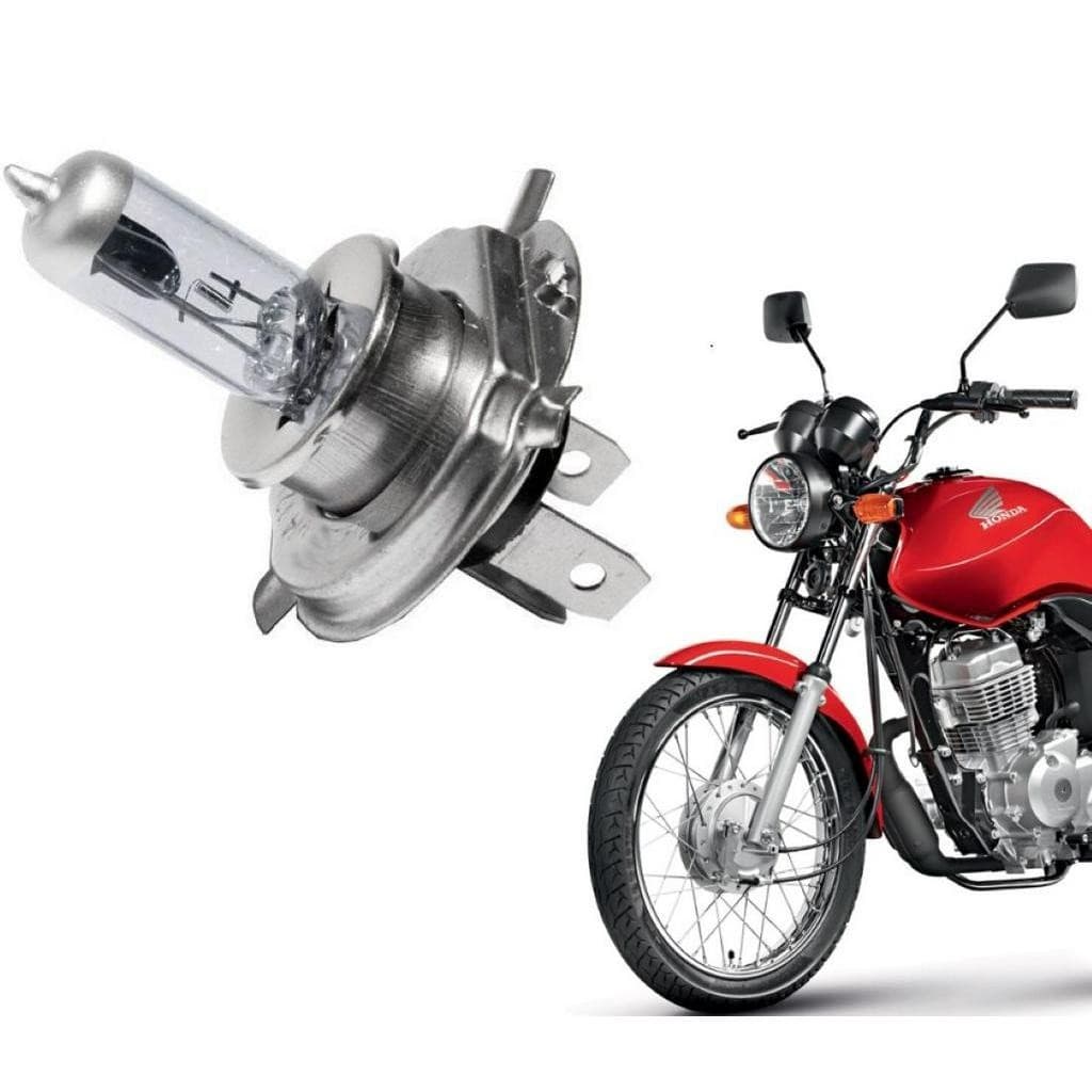 Lâmpada Farol Moto H4 12v 35/35w Halógena Biodo