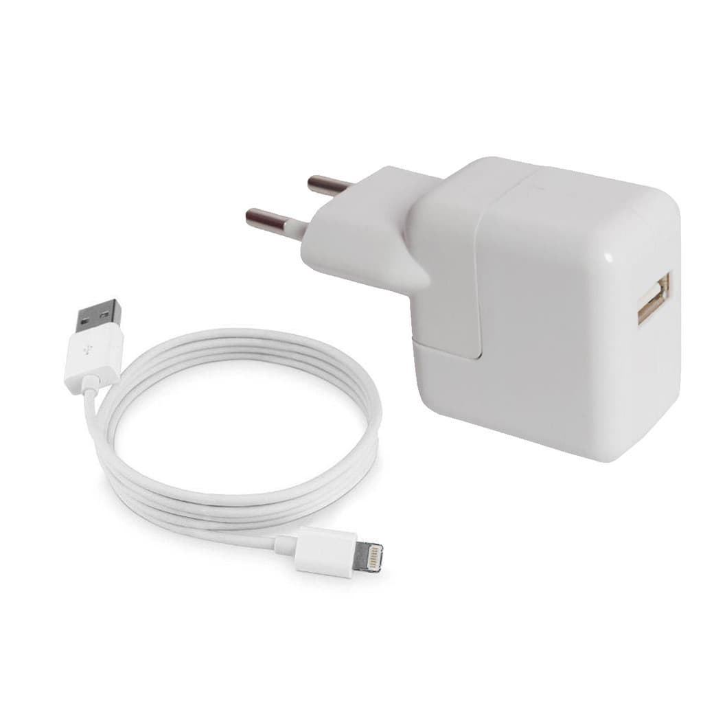 Carregador Para iPhone 5 5S 5C 6 6Plus 1 iPad iPod Cabo USB 1m Fonte 10W
