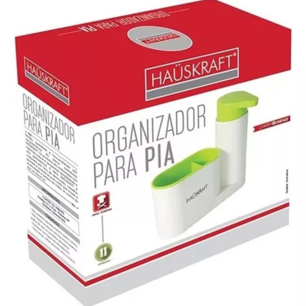 Suporte Detergente e Porta Escova P/ Pia De Cozinha