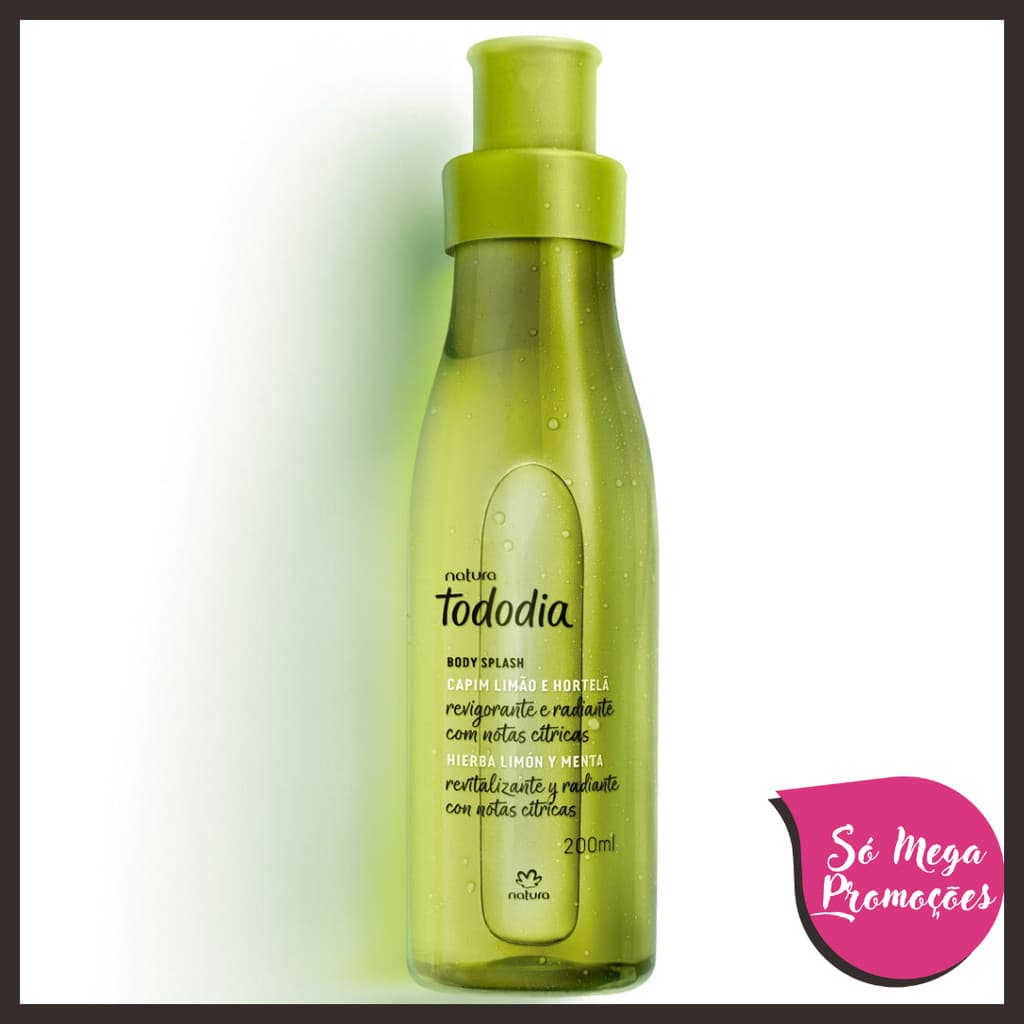 Body Splash Tododia Capim Limão e Hortelã 200ml
