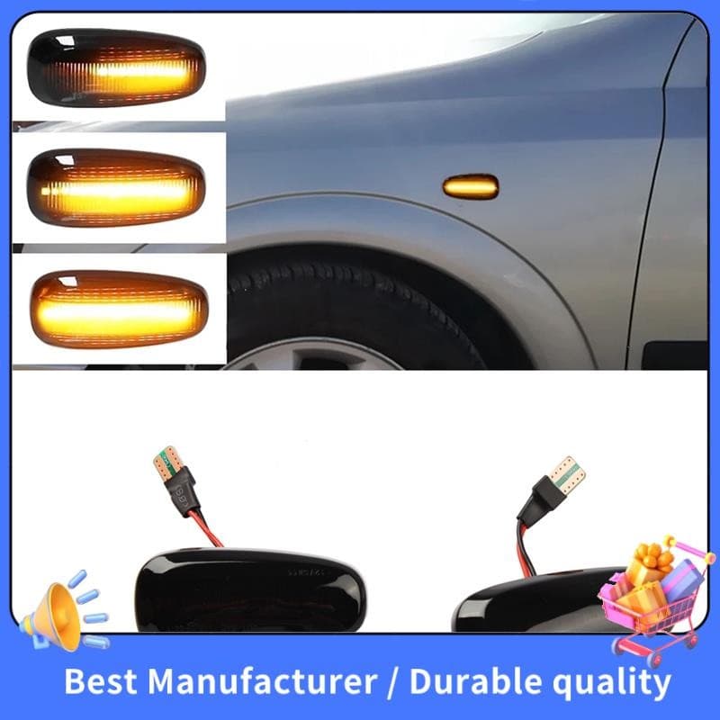 2 Pçs Luz Marcador Lateral Do Carro LED Lâmpada Indicadora De Sinal Volta Para Opel Zafira A 99-05 Astra G 98-09