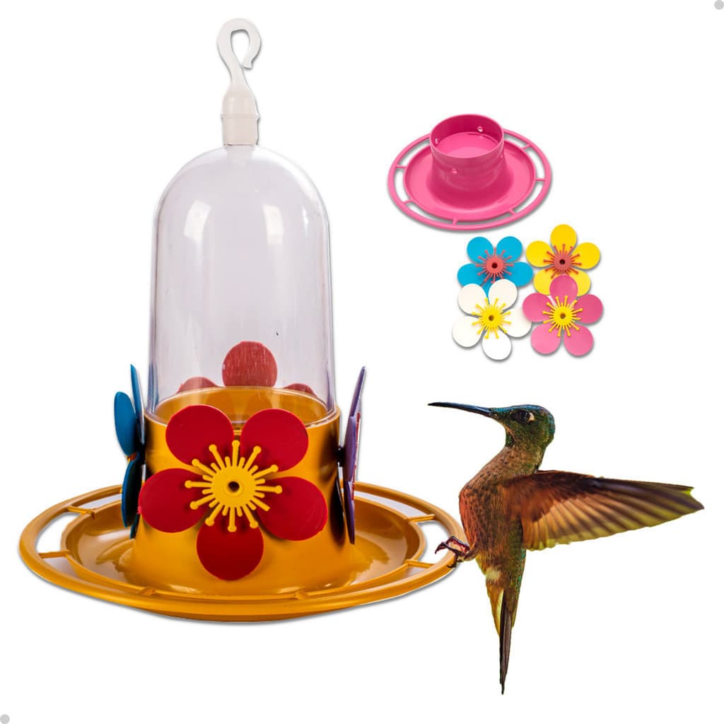 Kit 2 Bebedouro Para Beija Flor Aves Passaro Poleiro 250ml
