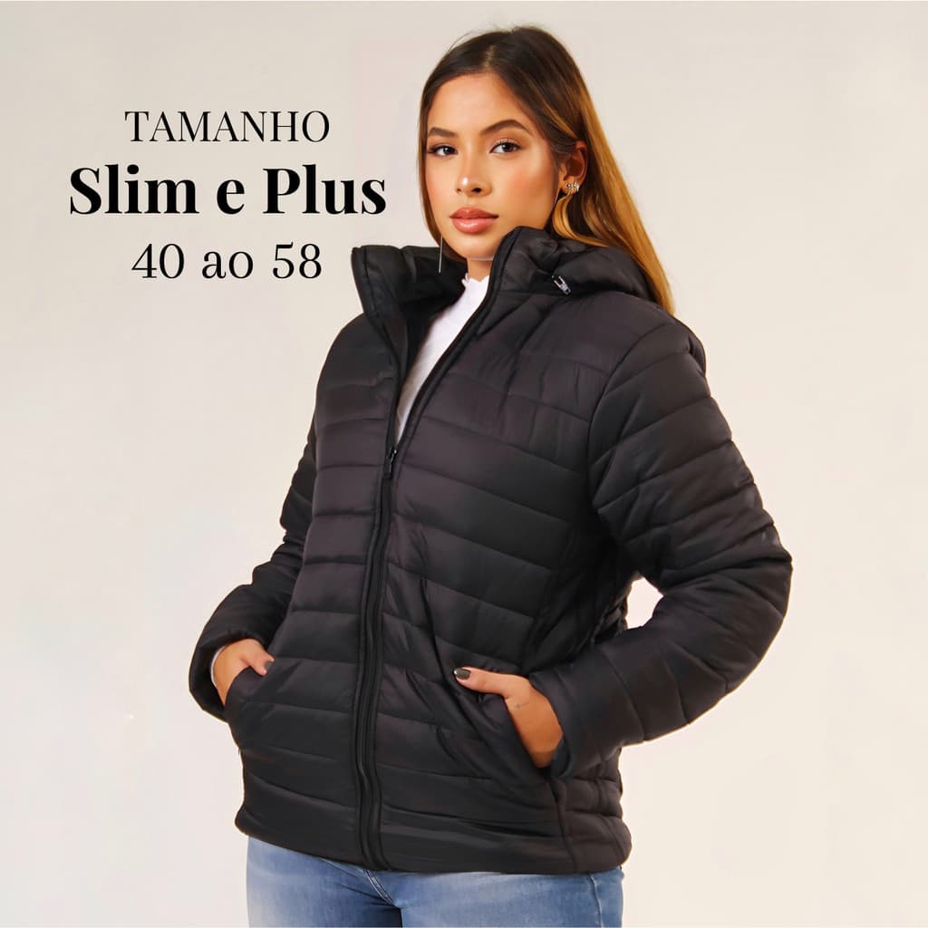 Jaqueta Puffer Feminino Blusa de Frio Feminina Casaco Puffer Bobojaco Inverno