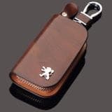 CHENGZI1pc Porta-Chaves Para Carro De Couro Peugeot 2008 308 307 206 3008 407 406 408 508 Acessórios