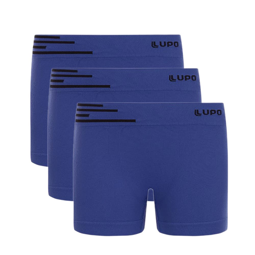 Kit 3 Cueca Boxer Kids Lupo Microfibra Ajuste Anatômico