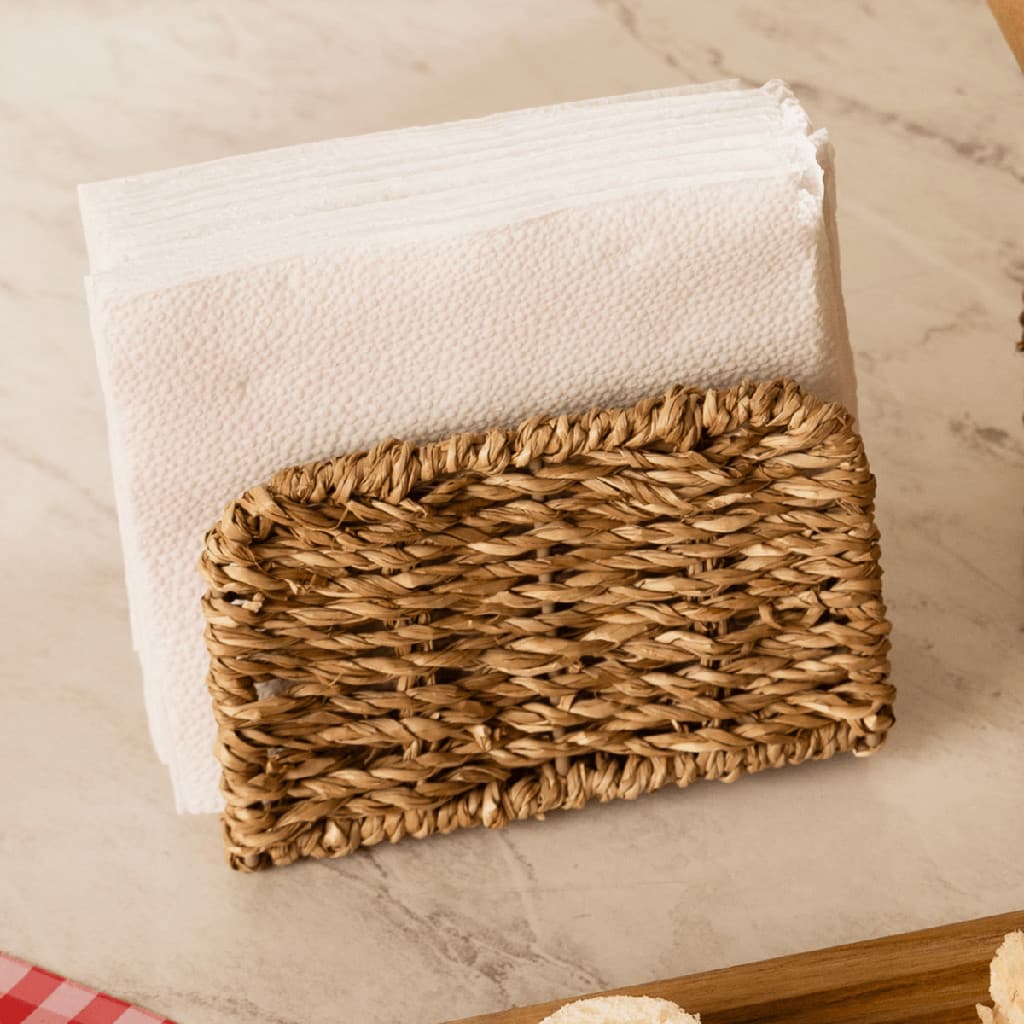 Porta Guardanapos Suporte em Sisal Wolff Fibra Natural Mesa Posta 12x6x8cm