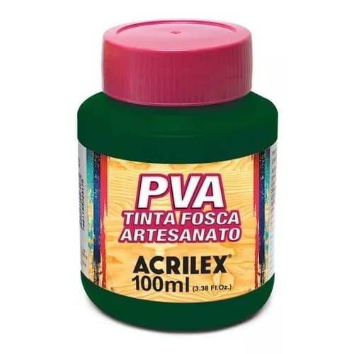 Tinta Pva Fosca 100ml Verde Esmeralda Acrilex