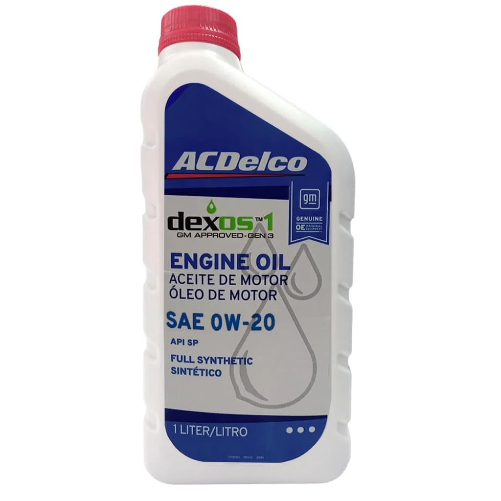 Óleo De Motor ACDelco Chevrolet 0W20 Dexos1 100% Sintético Onix Tracker Cruze Spin Cobalt
