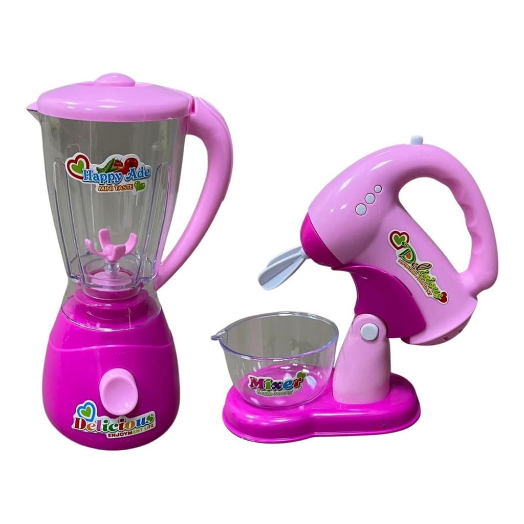 Kit Liquidificador e Batedeira Infantil Luz e Som Importway