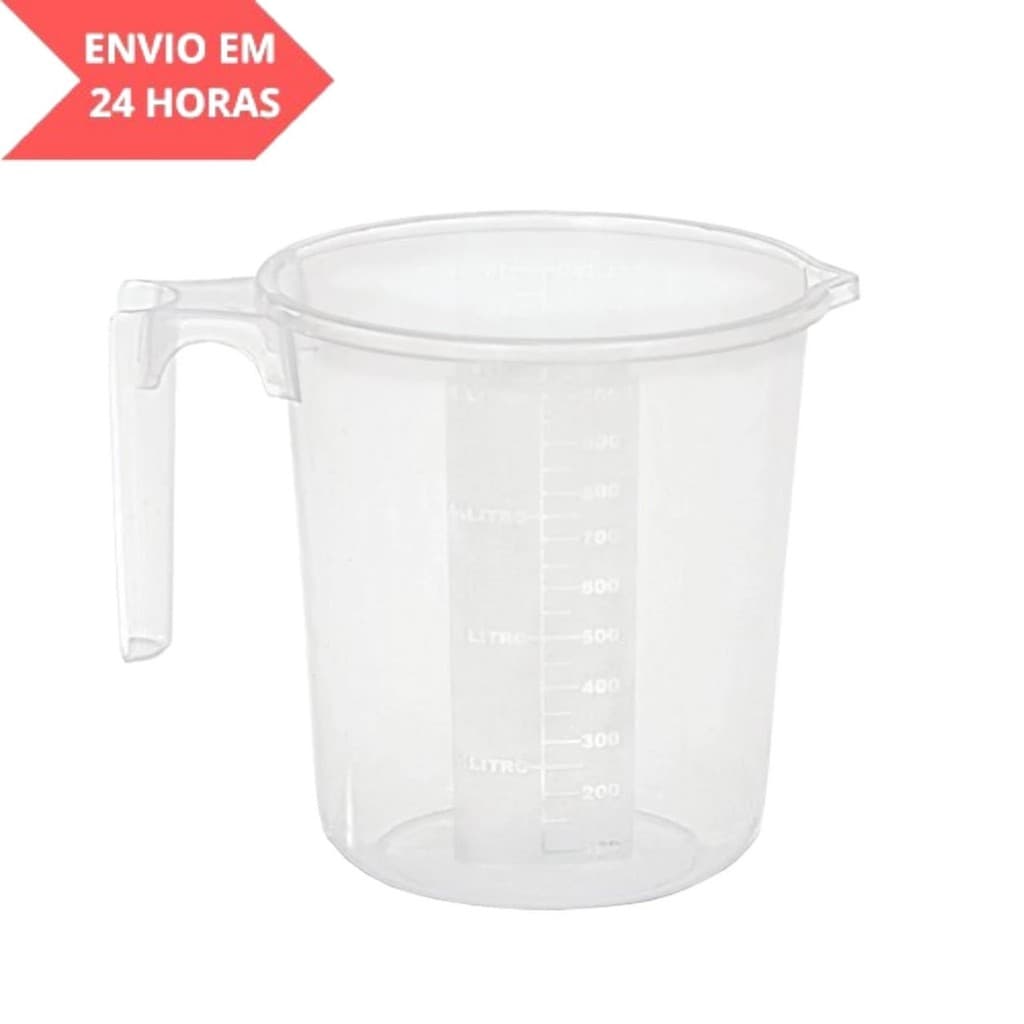 Jarra Plastica Graduada Medidora 1 Litro