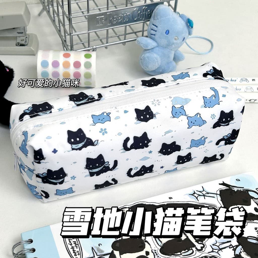 Estojo Gato Caixa de caneta Bolsa de Gato Negro Papelaria em saco materiais estudantis. suprimentos de escritório presentes. prêmios Recompensa final