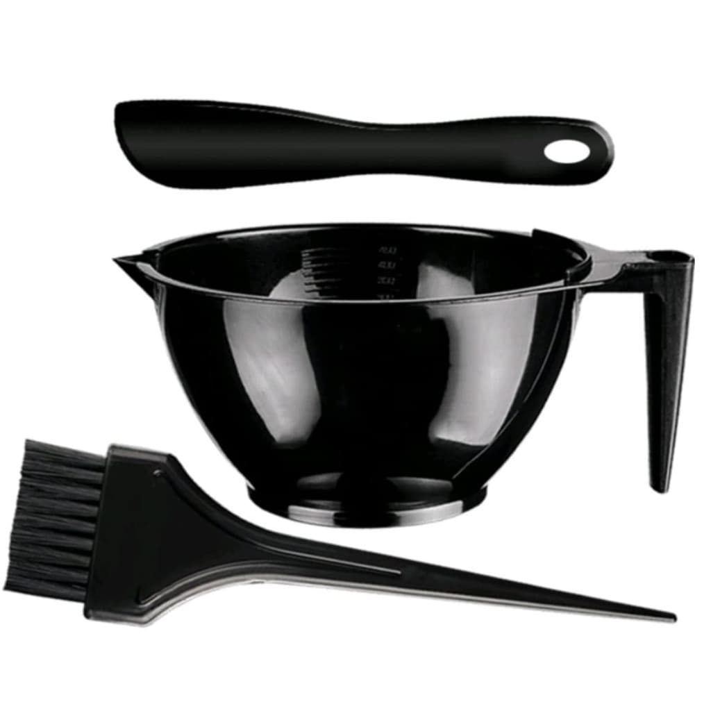 Kit Para Tintura Pote Cumbuca Pincel Espátula Cabeleireiro