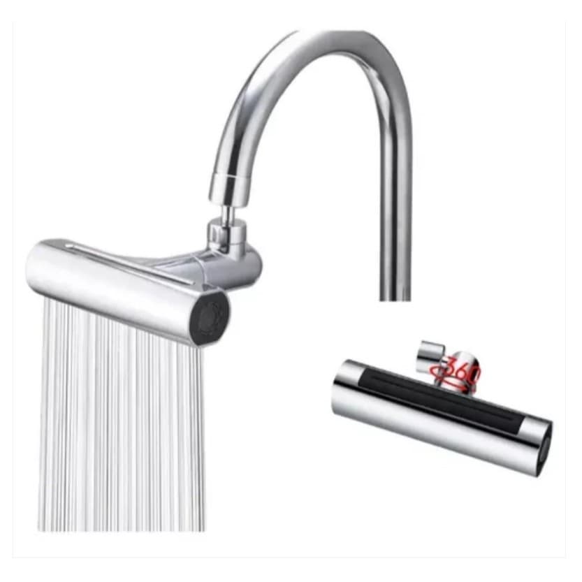 360 ° Rotação 4 Em 1 Bico De Torneira De Cozinha Cascata 4-Funções Bocal De Alta Pressão Para PiaTorneira giratória