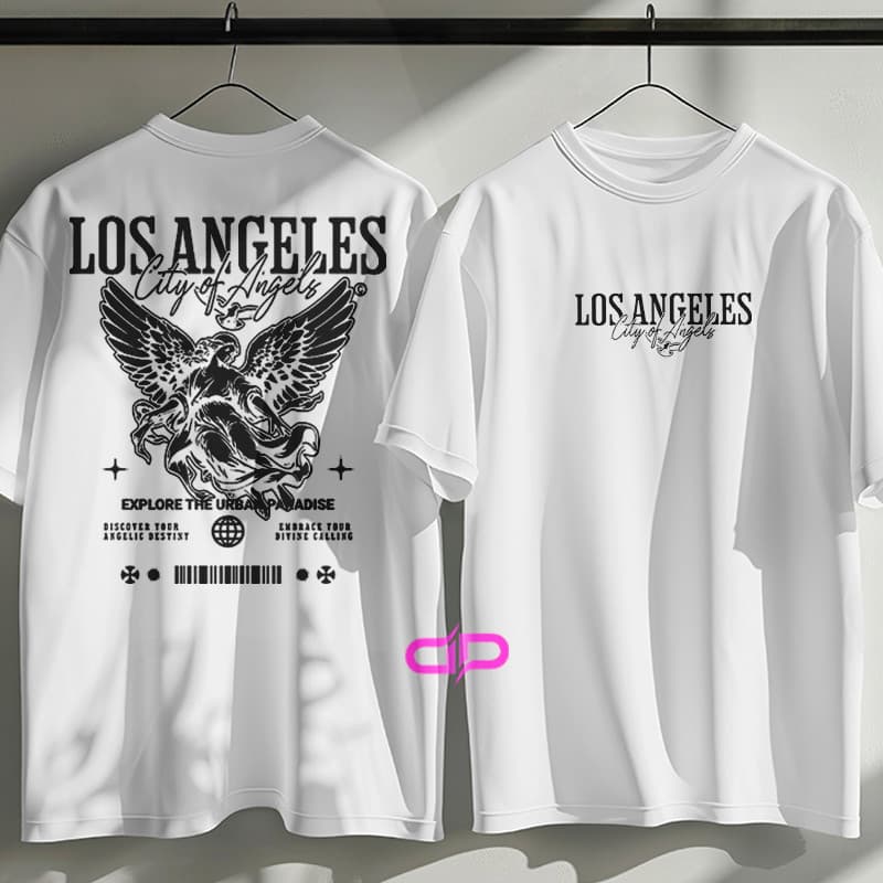 Camisa Camiseta Masculina Estilo Urbano Streetwear Los A.ngeles Algodão Premium