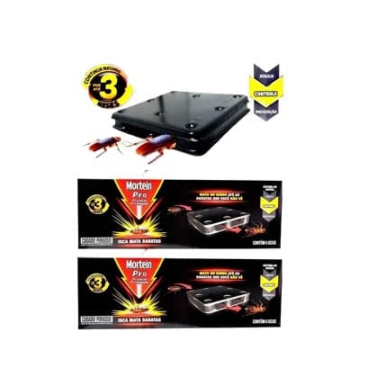 Kit 2 caixas Elimina Baratas Mortein de 6 Unidades