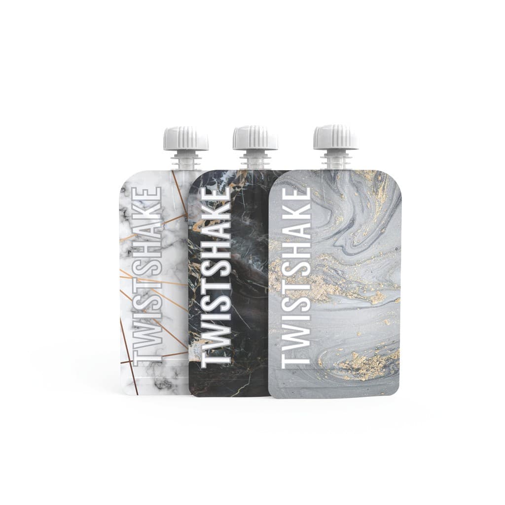 Squeeze Bag Twistshake 100ml Reutilizável Papinha Smoothie Purê Bebê Sem BPA Freezer e Lava-Louças