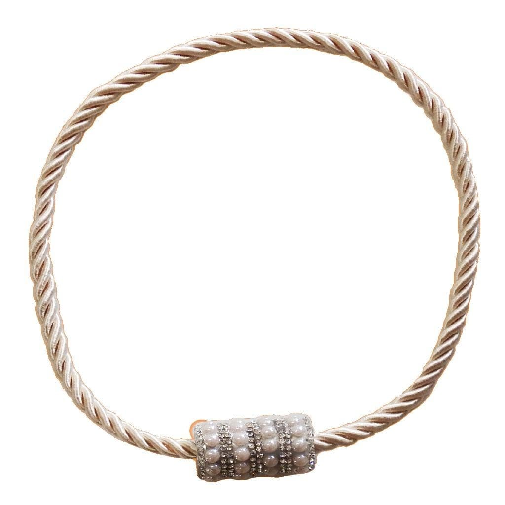 Prendedor Cortina Abraçadeira Strass Moderno Imã Perola 1 Pc