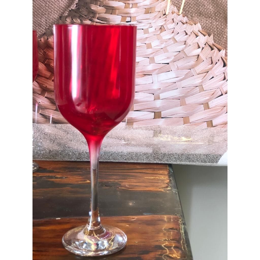 UNIDADE TAÇA FIORE VINHO BOJO VERMELHO