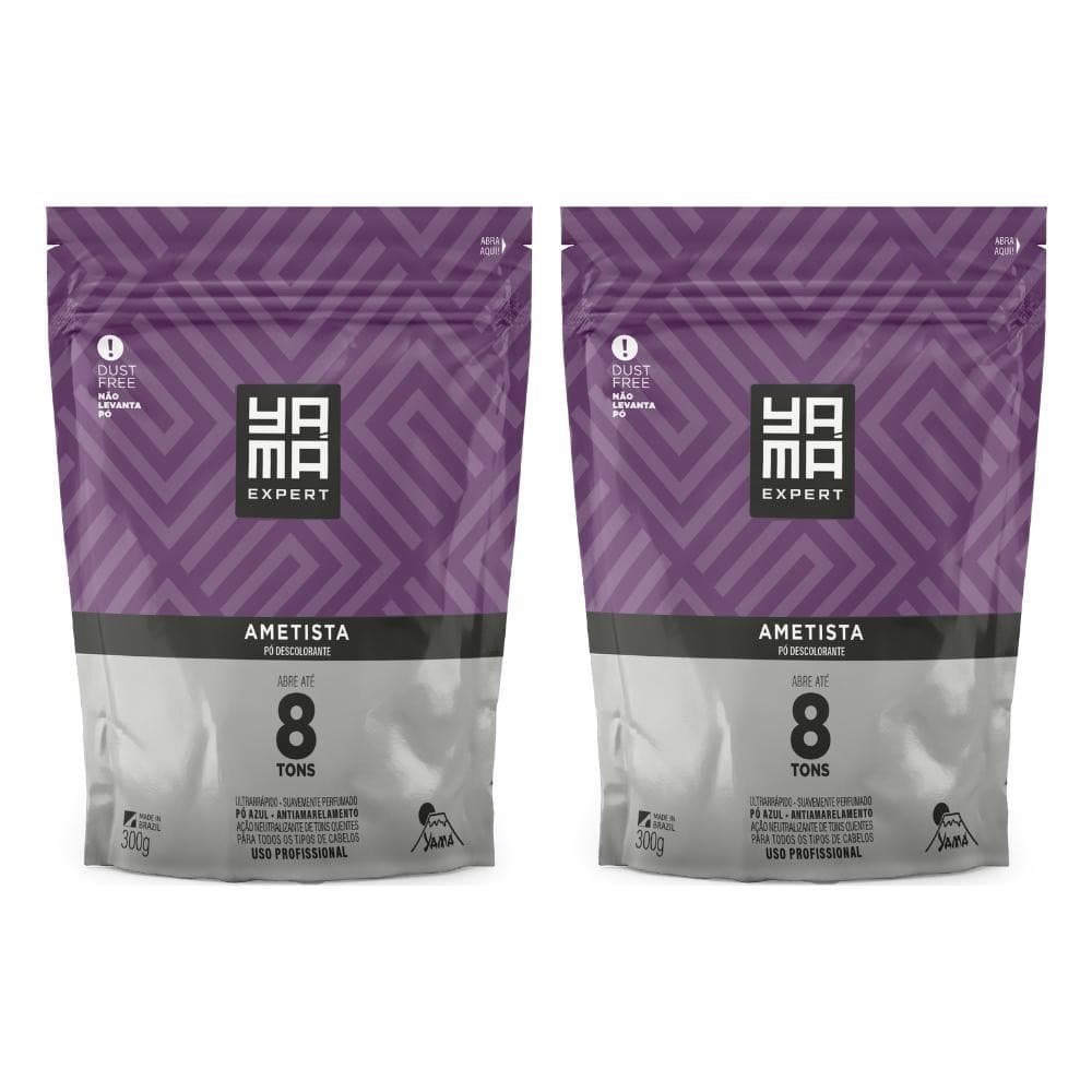 Kit C/2 Pó Descolorante Ametista Refil 300g Yamá