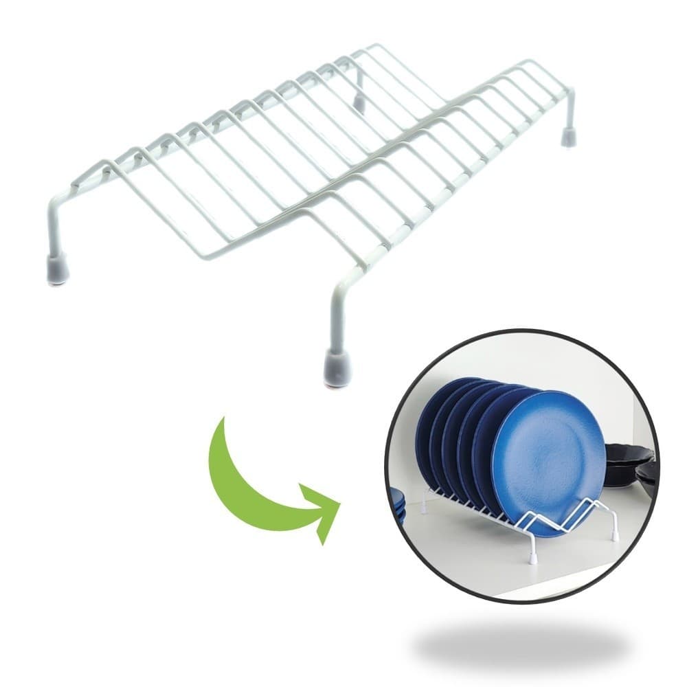 Suporte Organizador Armário Porta Pratos Vertical c/ Pé