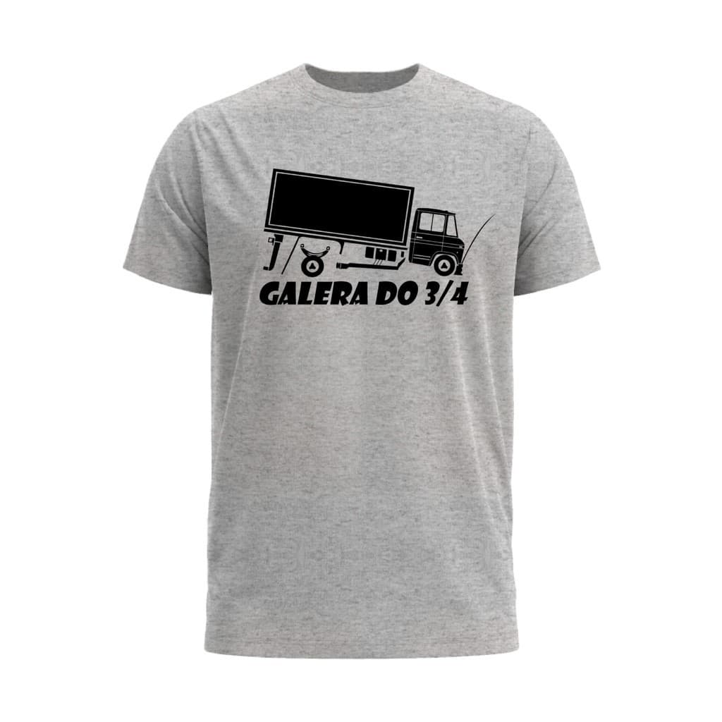 Camiseta Caminhoneiro Caminhão Galera do 3/4 Três Quarto