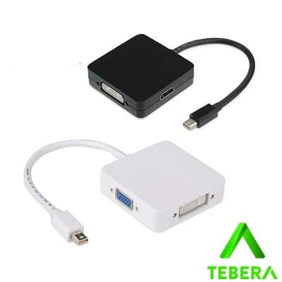 Adaptador mini displayport para vga, dvi, hdmi