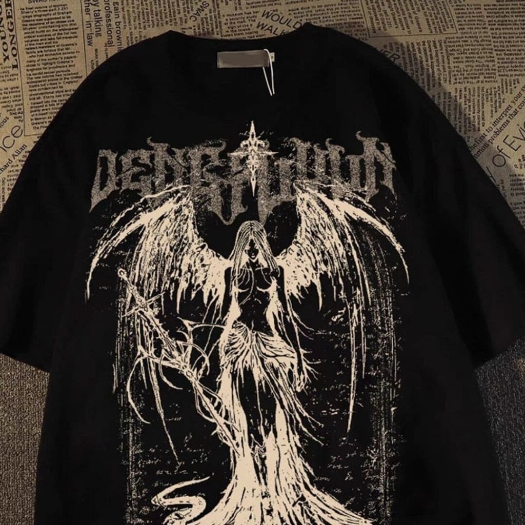 Camisa Camiseta Rock Goth Darkness Premium Moda Gotica Verao