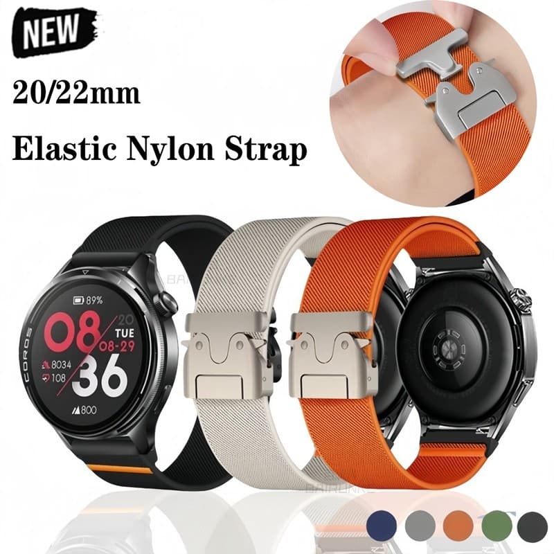 Pulseira de Nylon para Amazfit Balance Cheetah Pro Round GTR GTS 4 3 Pro 2 Bip 5 47MM GTS4 2 mini Active 2 huami 20mm 22