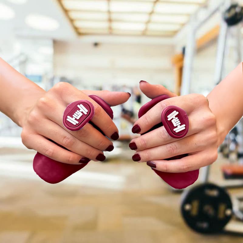 Grip de Pegada para Fitness Versátil Limitado Barato Novo Cor Vermelho