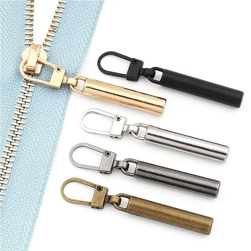 5pcs Extratores De Zíper Metálicos Destacáveis Para Deslizadores Cabeça Puxador Sacos De Costura Baixo Kits De Reparo De Zíperes (DKJQ0622)