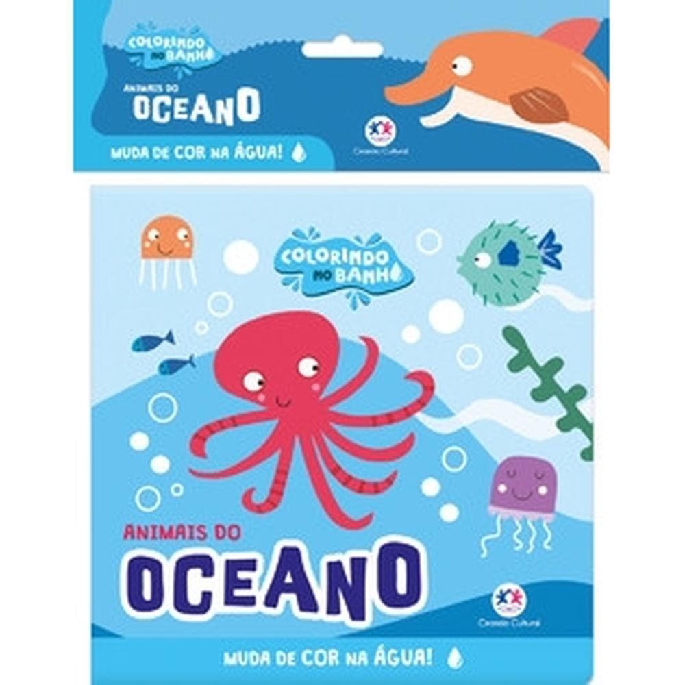 Livro de Banho - Animais do Oceano - Col. Colorindo no Banho