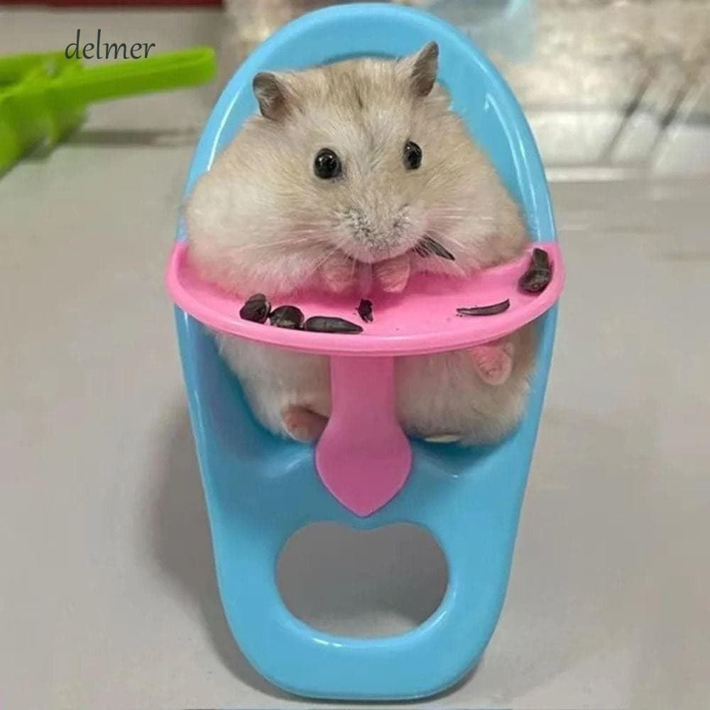 Cadeira De Hamsters DELMER , Mini Alimentação De Plástico Para Animais De Estimação , Jantar Pequena Em Miniatura Fofa