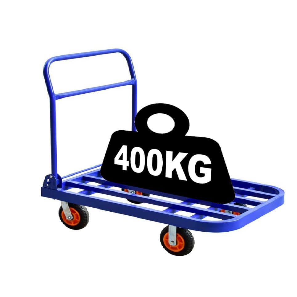 Carrinho De Carga Plataforma Portátil Dobrável Em Aço até 400kg