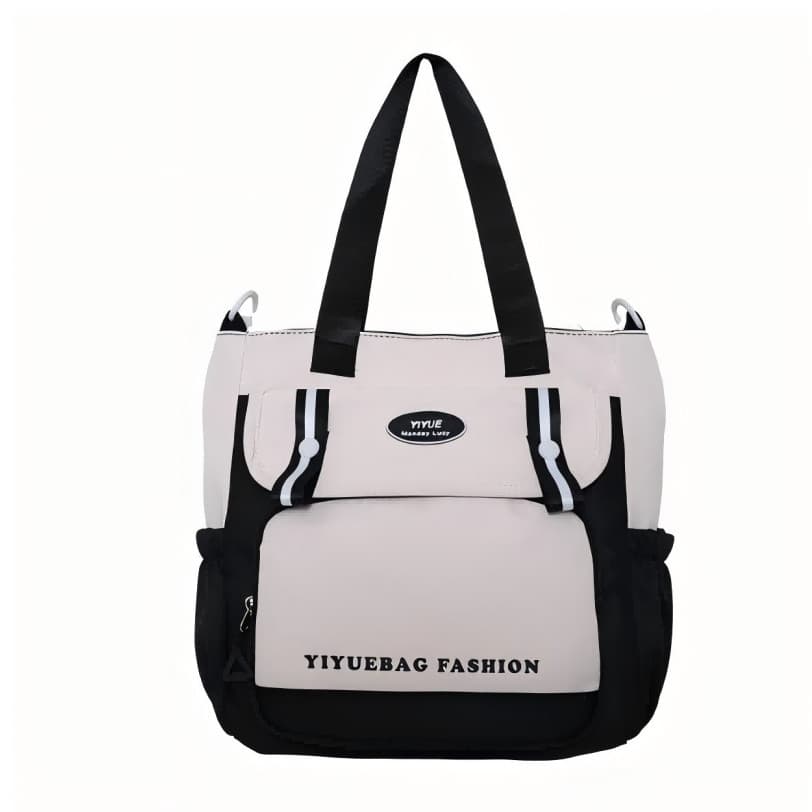Bolsa Transversal/Ombro/Mão em Lona Casual - Grande Capacidade com Design Multifuncional