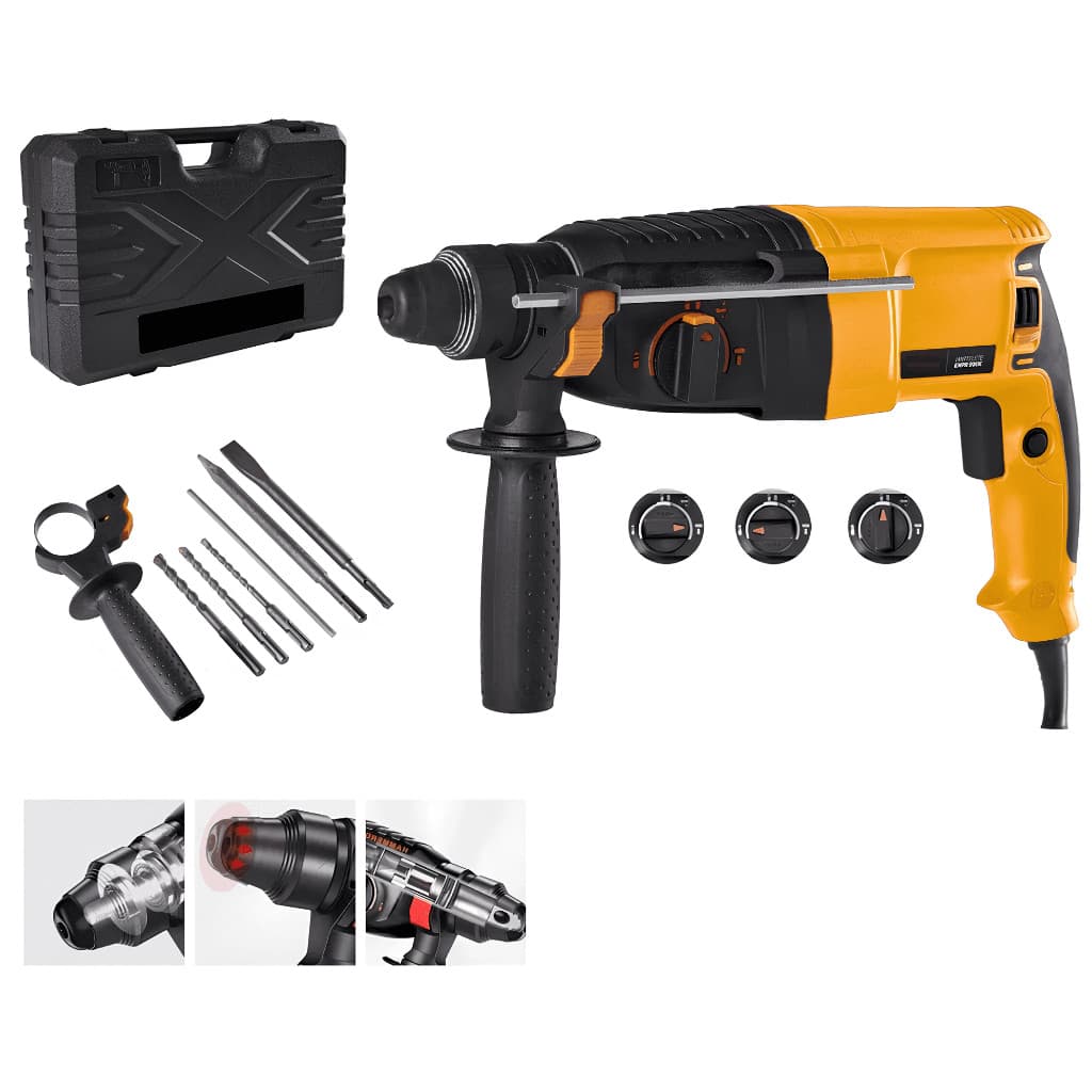 Martelete Rotativo Rompedor 1.200W Furadeira De Impacto Potente com Maleta completa