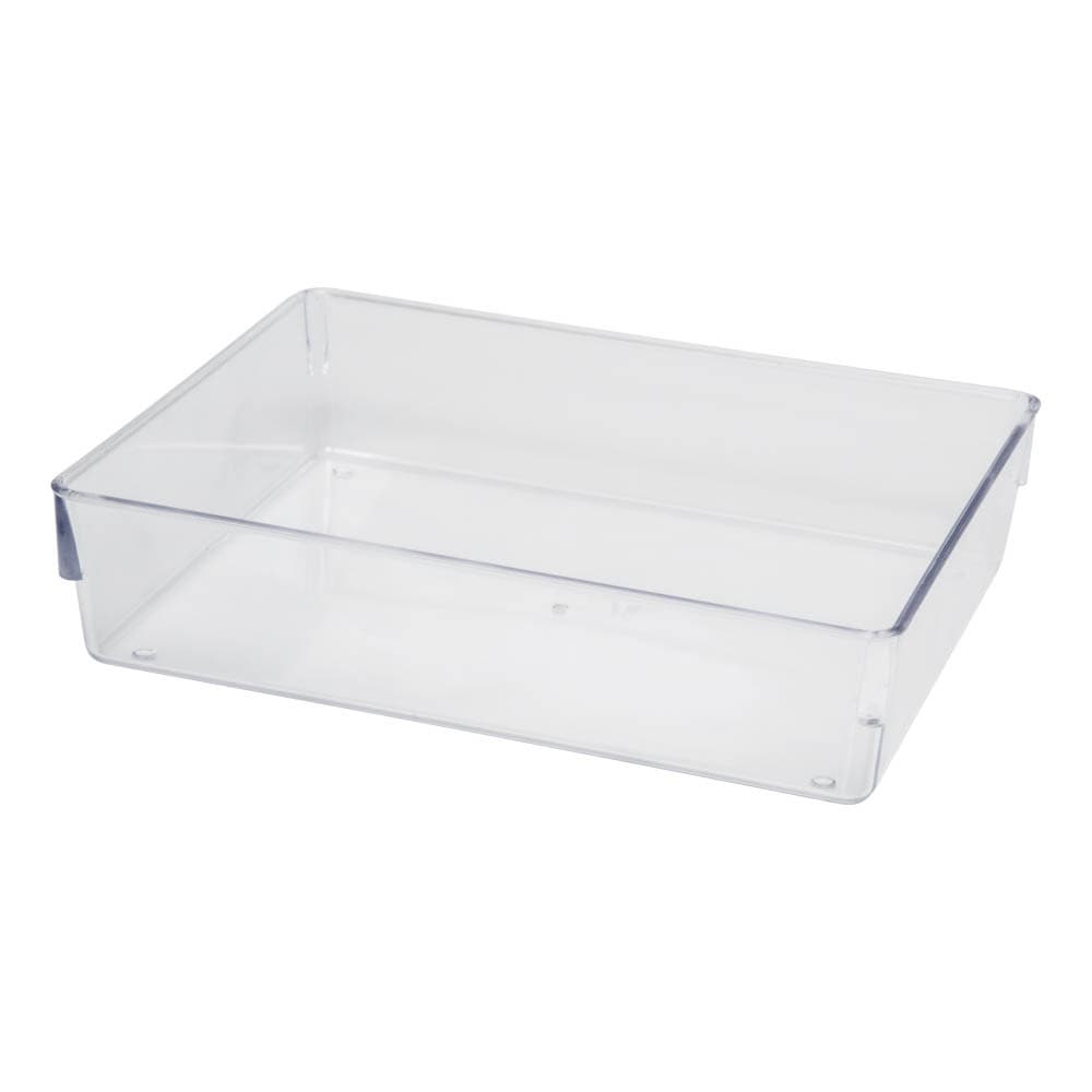 Organizador Multiuso Modular Acrílico Cristal 11,7cm X 17,5cm X 5,5cm Armário Cozinha Geladeira